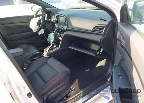 2019 Hyundai Elantra Sport from USA, damaged, VIN KMHD04LB8KU838015